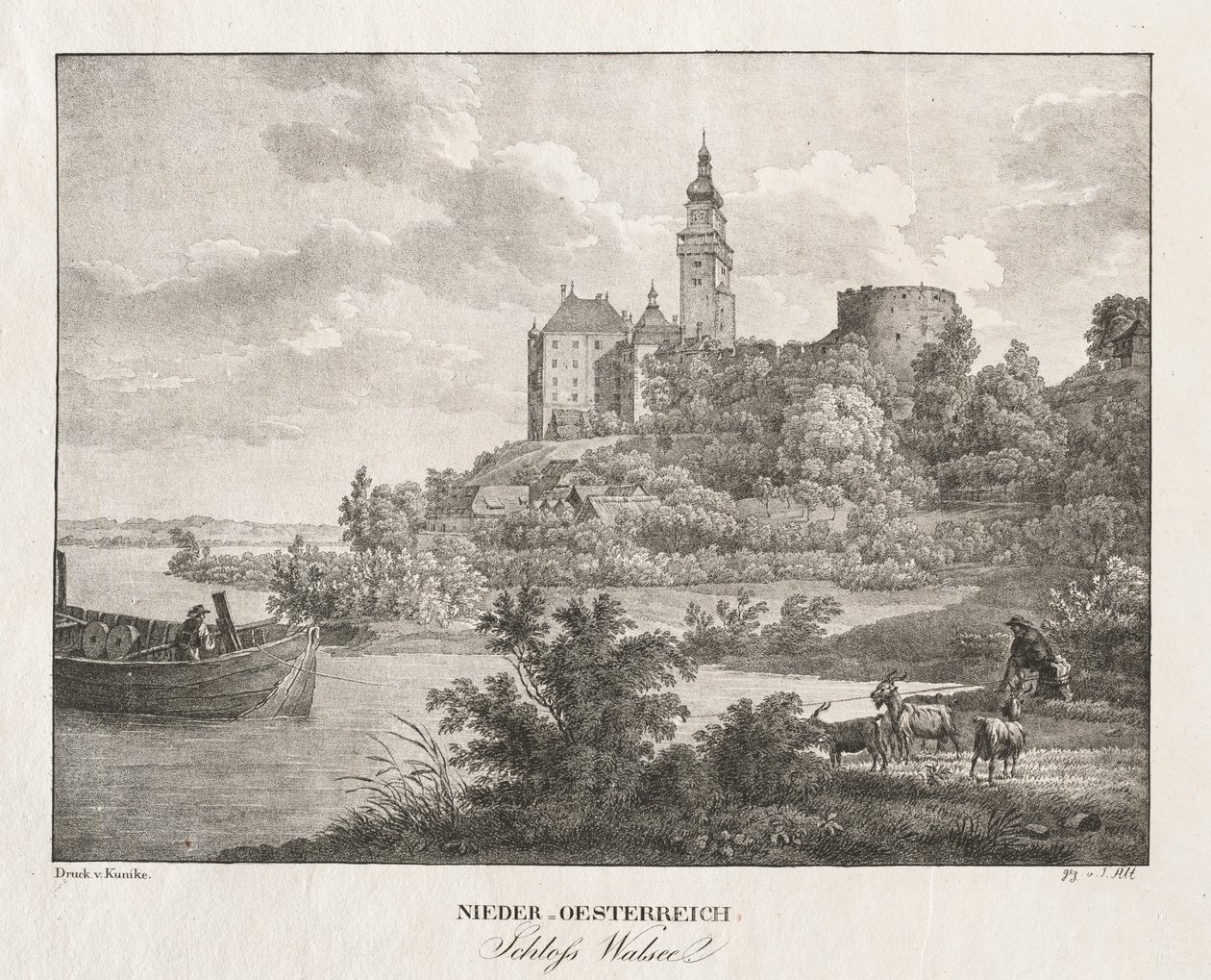 Nieder-oesterreich, Schloss Walseel by Jakob Alt
