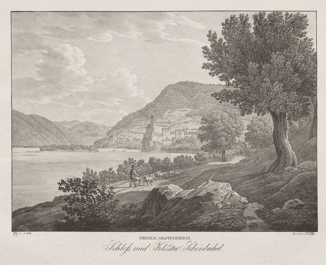 Lower Austria, Schönbüchel Castle and Monastery by Jakob Alt