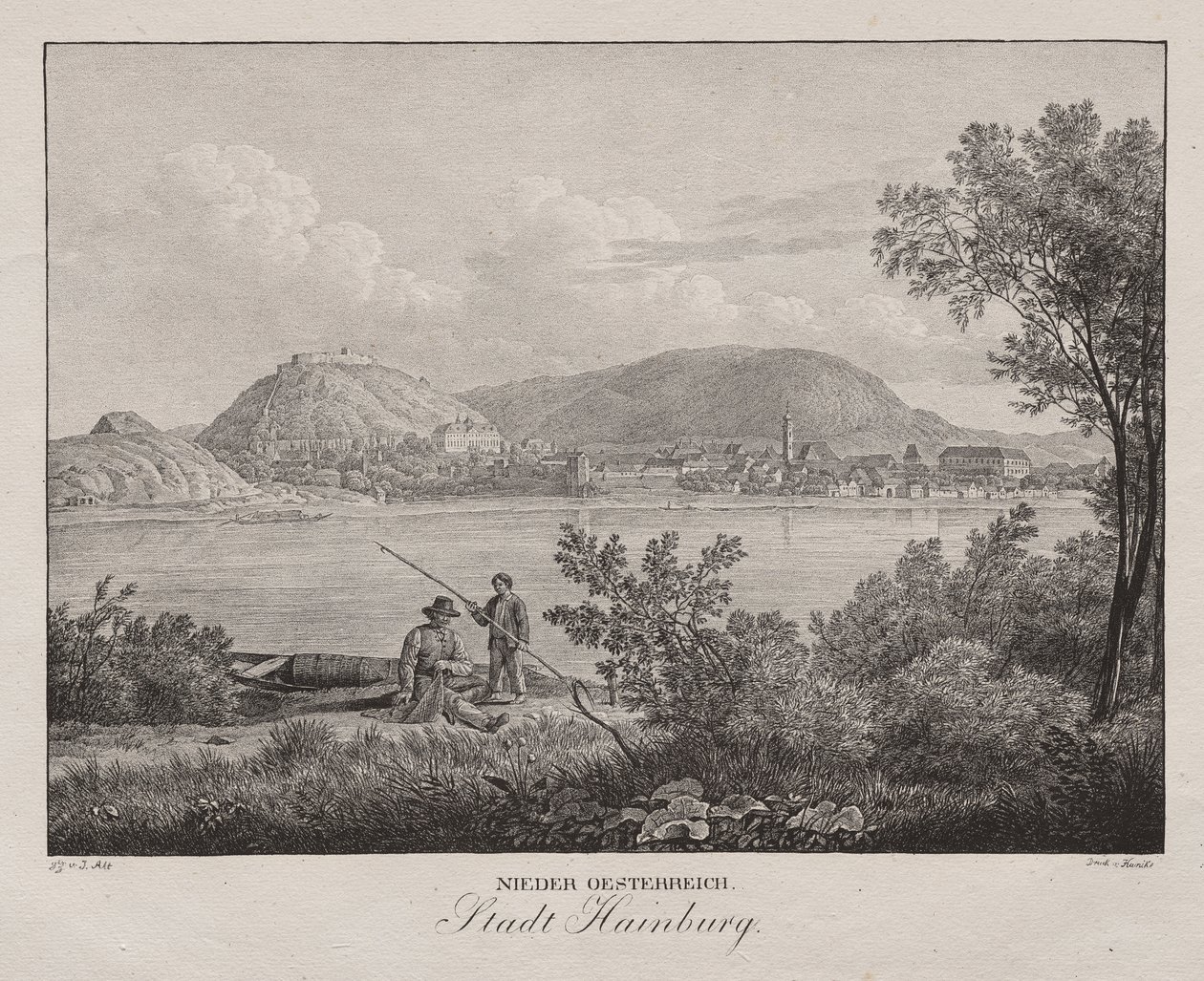Lower Austria, City of Hainburg by Jakob Alt