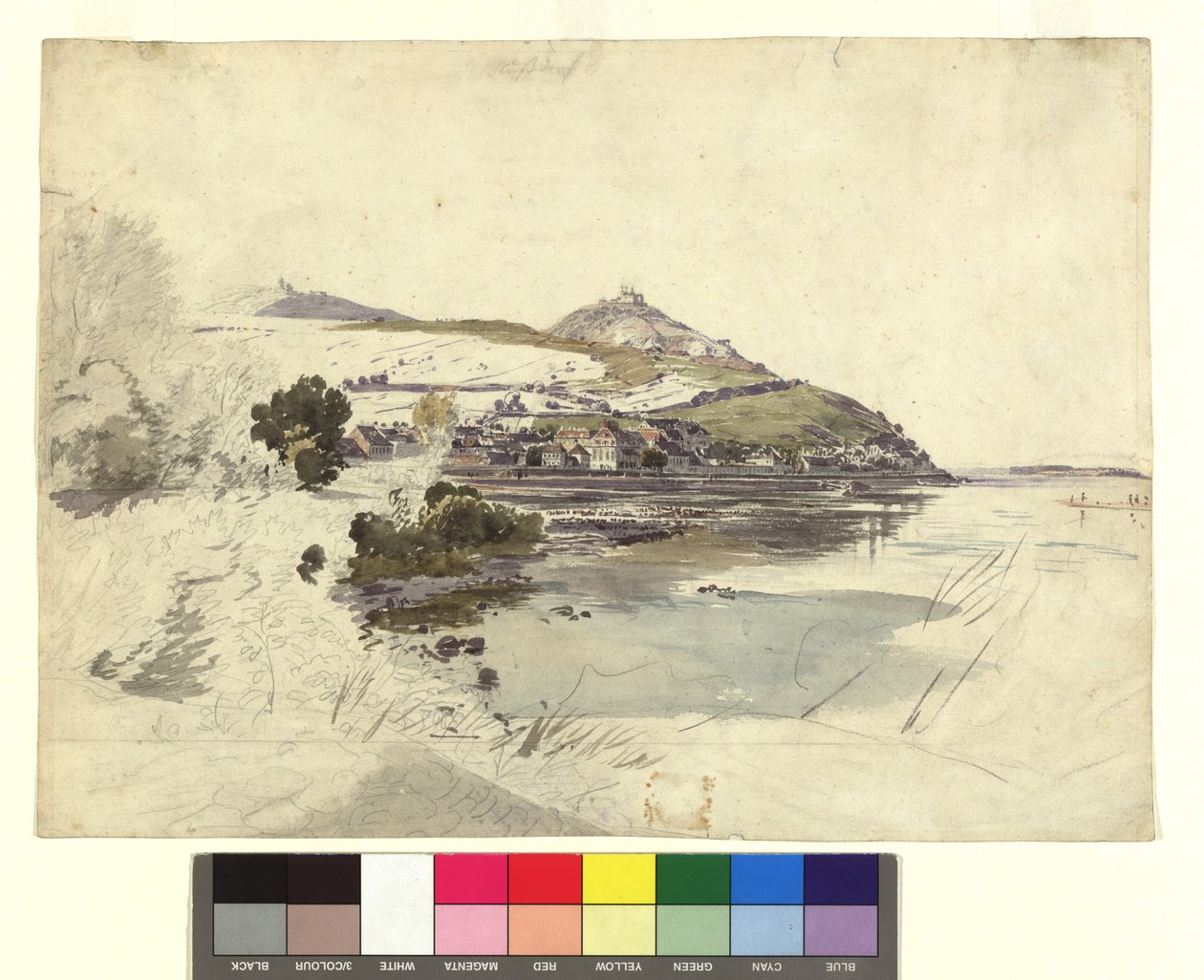 Nussdorf Seen from Brigittenau by Jakob Alt