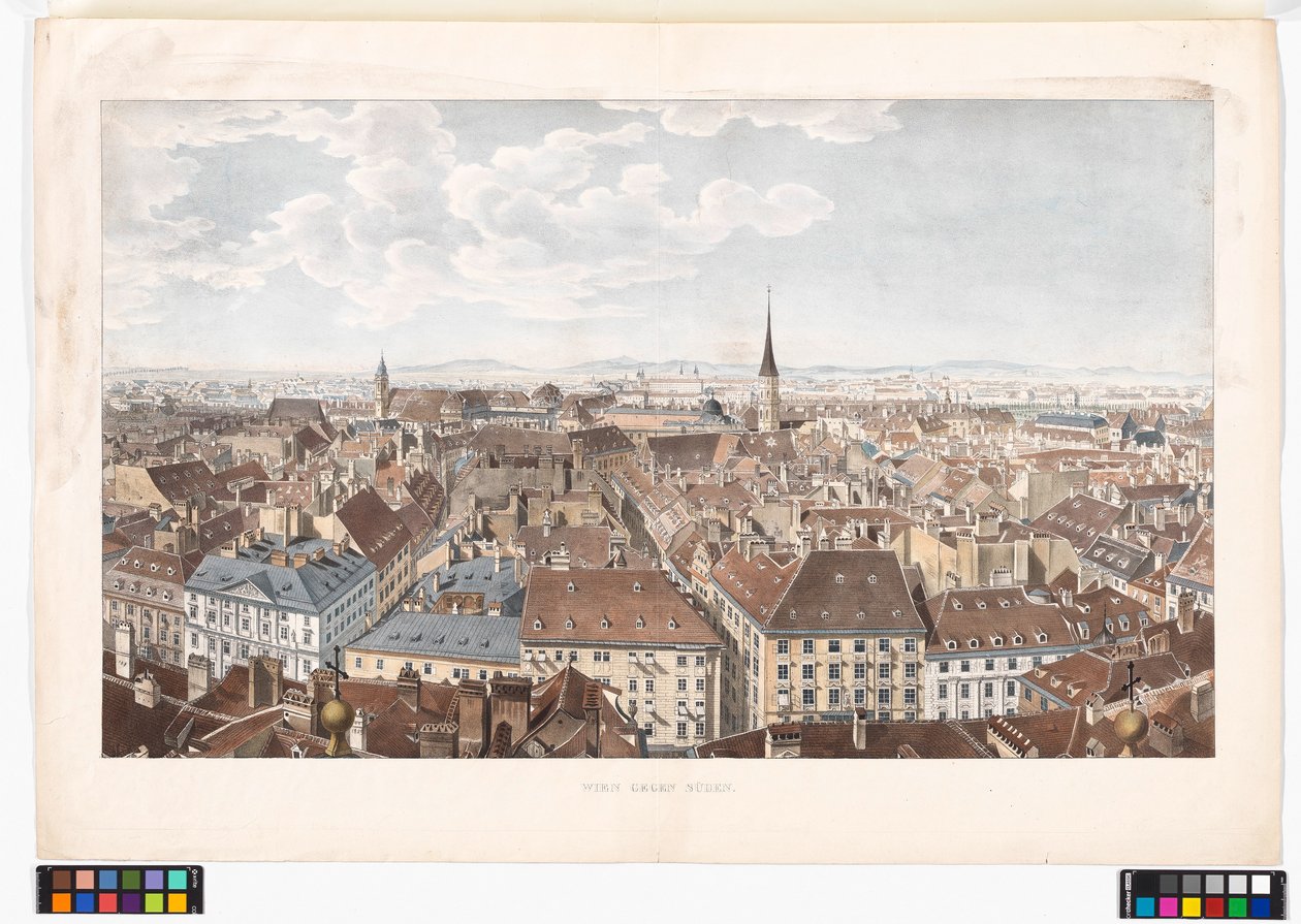 Panorama of Vienna Facing South from St. Peter