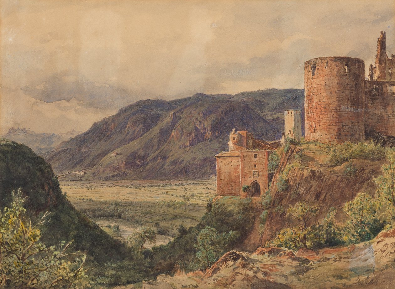 Sigmundskron near Bolzano by Jakob Alt