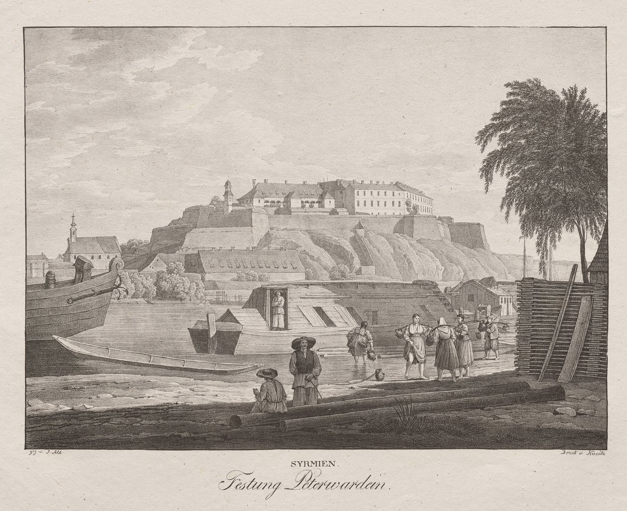 Syrmia, Peterwardein Fortress by Jakob Alt