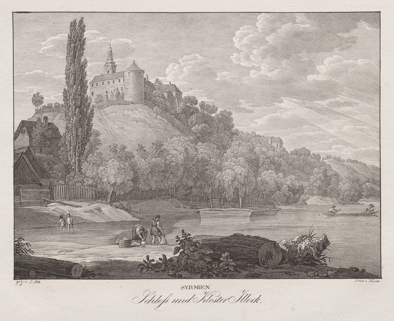 Syrmia, Illock Castle and Monastery by Jakob Alt