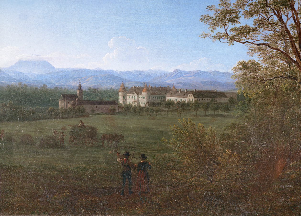 Weinzierl Castle, Lower Austria by Jakob Alt