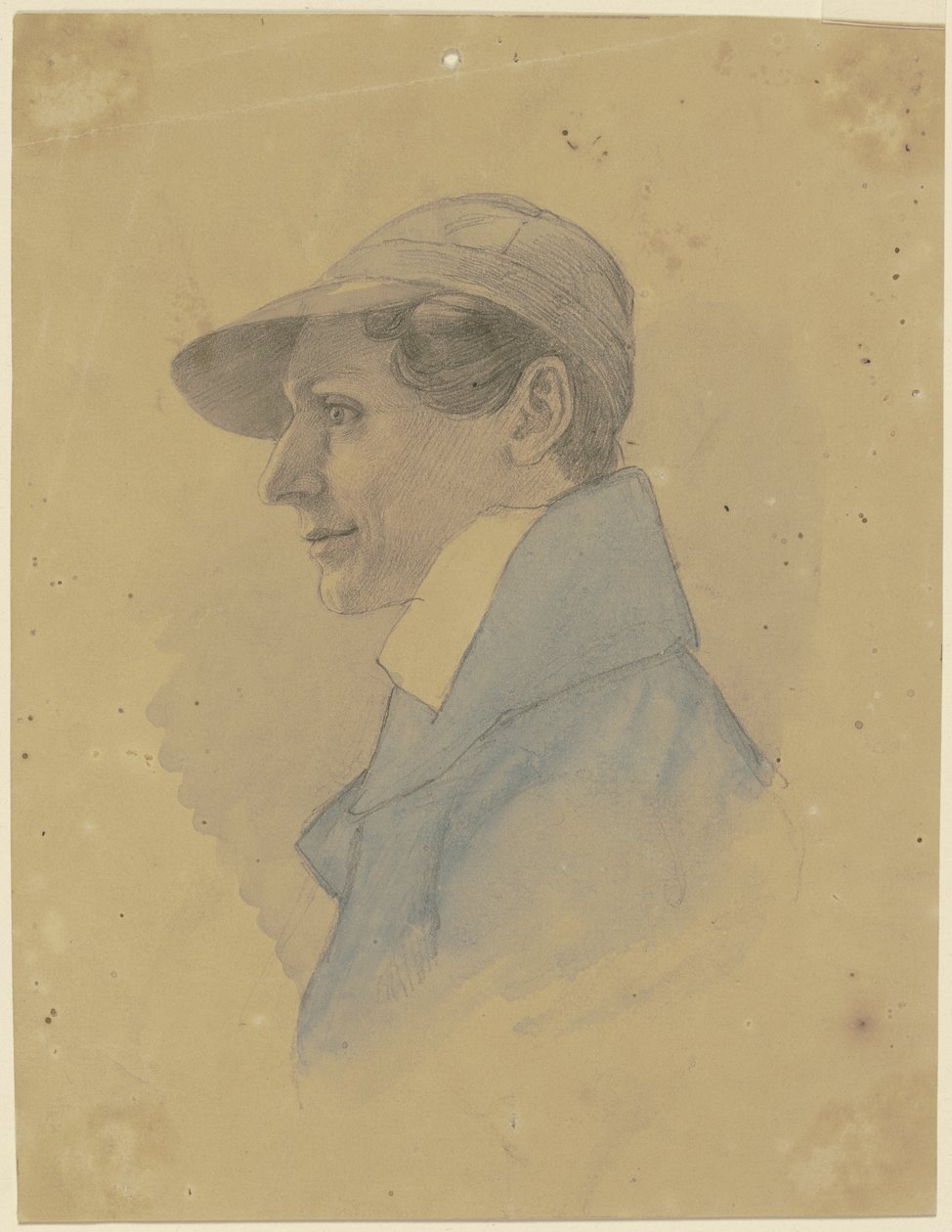 Male Head to the Left by Jakob Becker