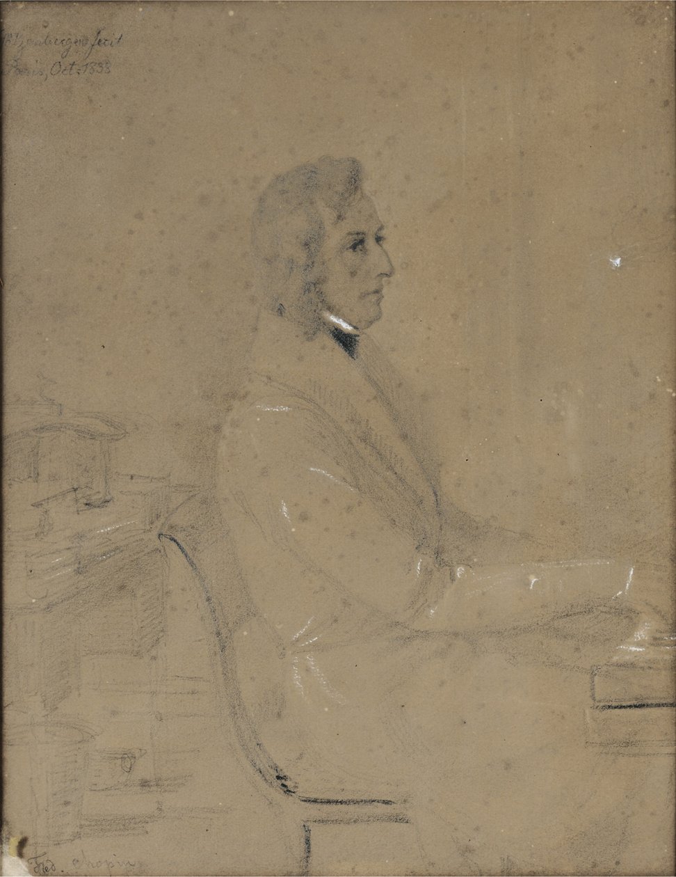 Frédéric Chopin at piano by Jakob Götzenberger