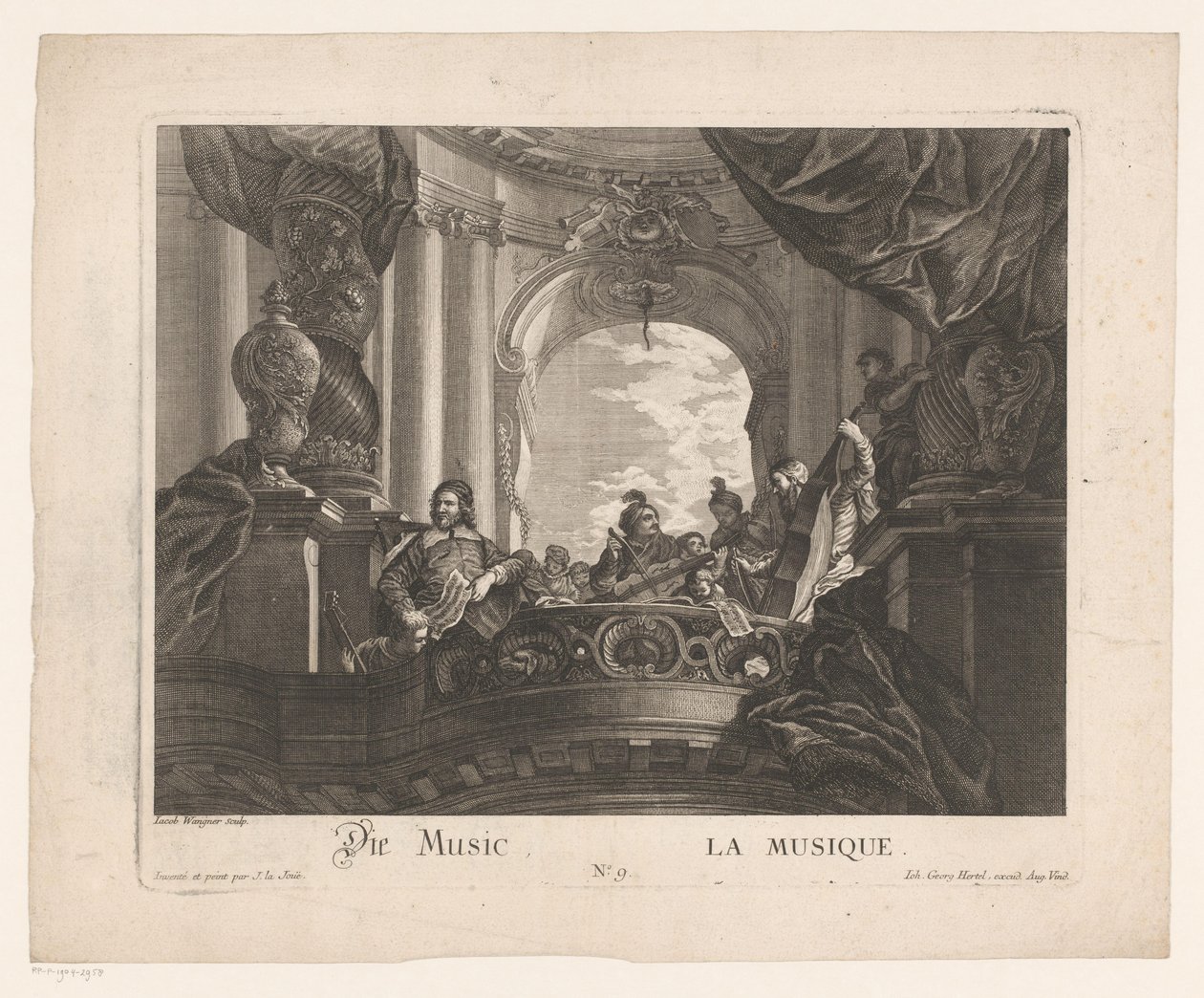 Allegory of Music (Allegorical Representations series) by Jakob Wangner