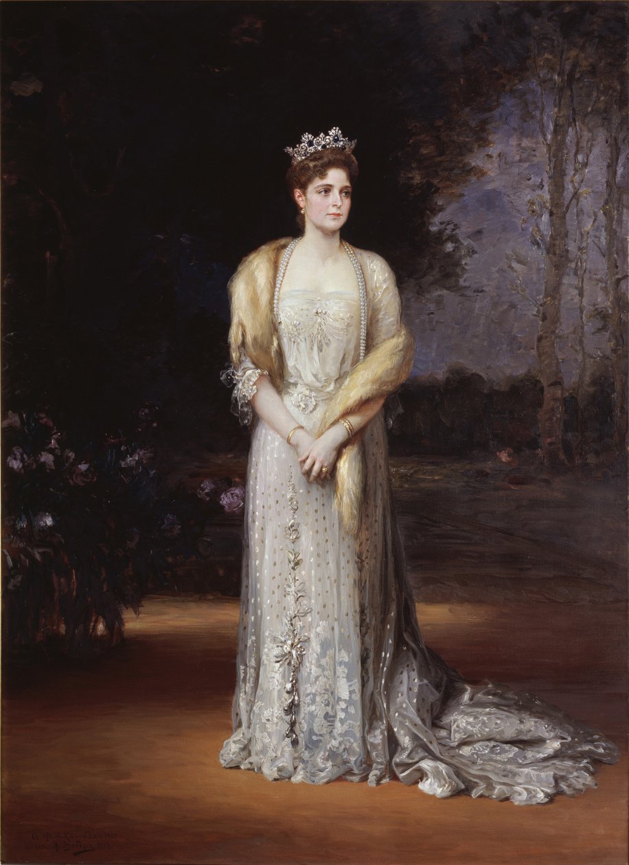 Portrait of Empress Alexandra Fyodorovna of Russia 1872-1918, the Wife of Tsar Nicholas II, 1914 by Jakov Jakovlevich Veber