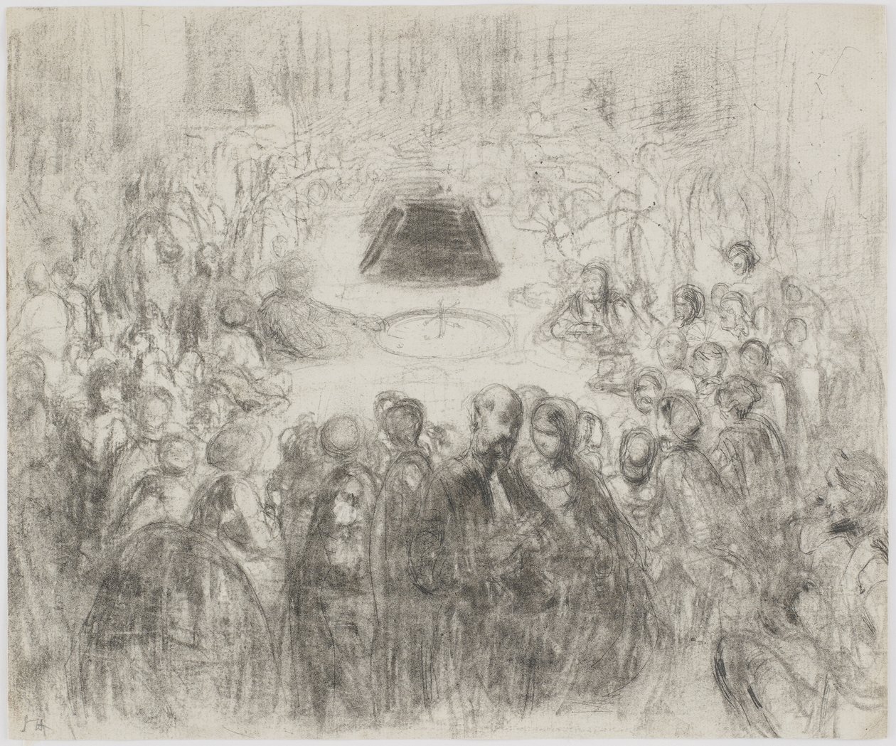 A Gambling Room at Baden-Baden by James Abbott McNeill Whistler