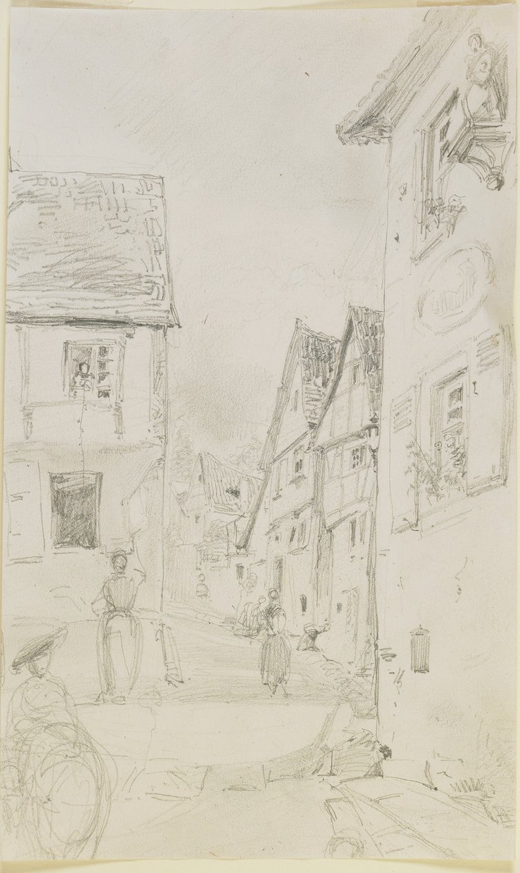 A street scene, 1858 by James Abbott McNeill Whistler