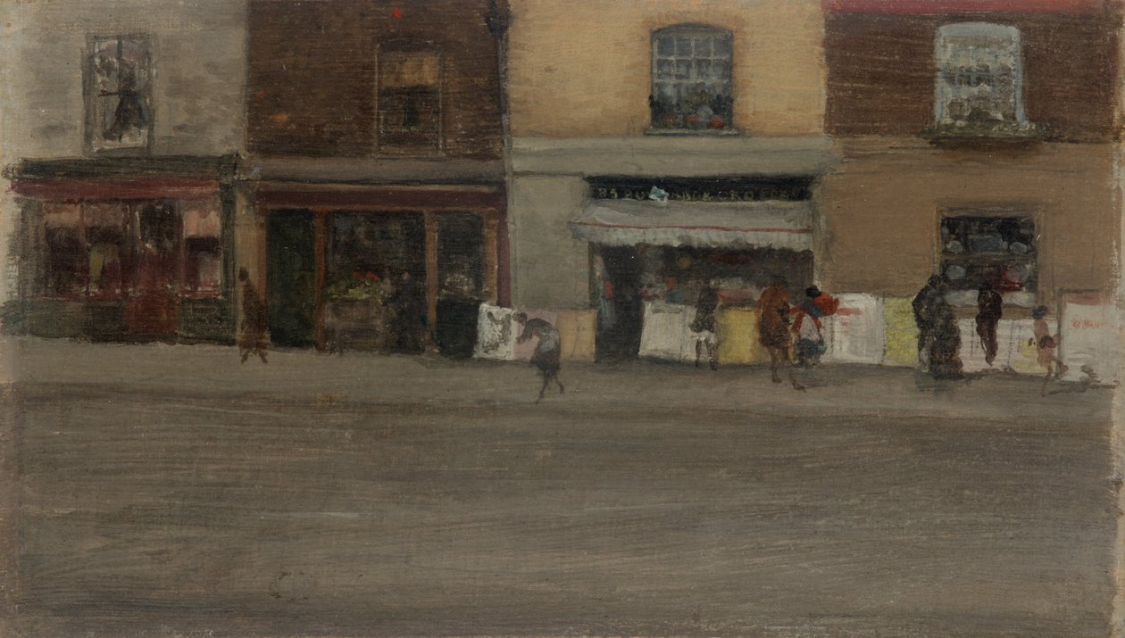 Chelsea Shops by James Abbott McNeill Whistler