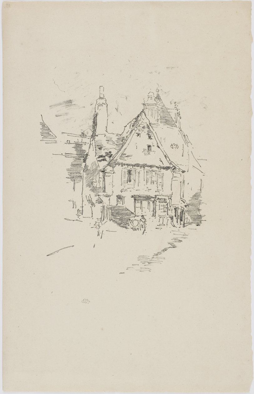 Gabled Roofs, Vitre, 1893 by James Abbott McNeill Whistler