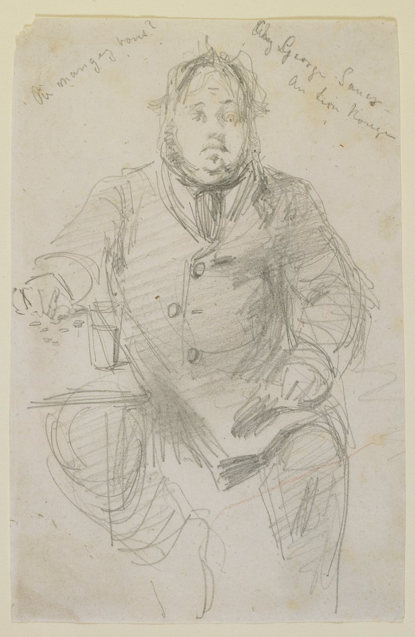 George Sauter at the Red Lion by James Abbott McNeill Whistler