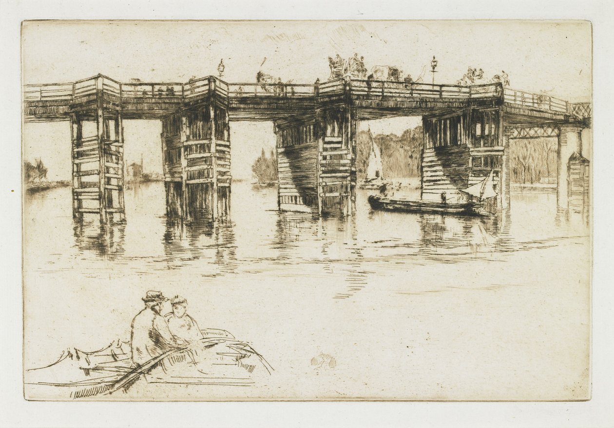 Old Putney Bridge, 1879 by James Abbott McNeill Whistler