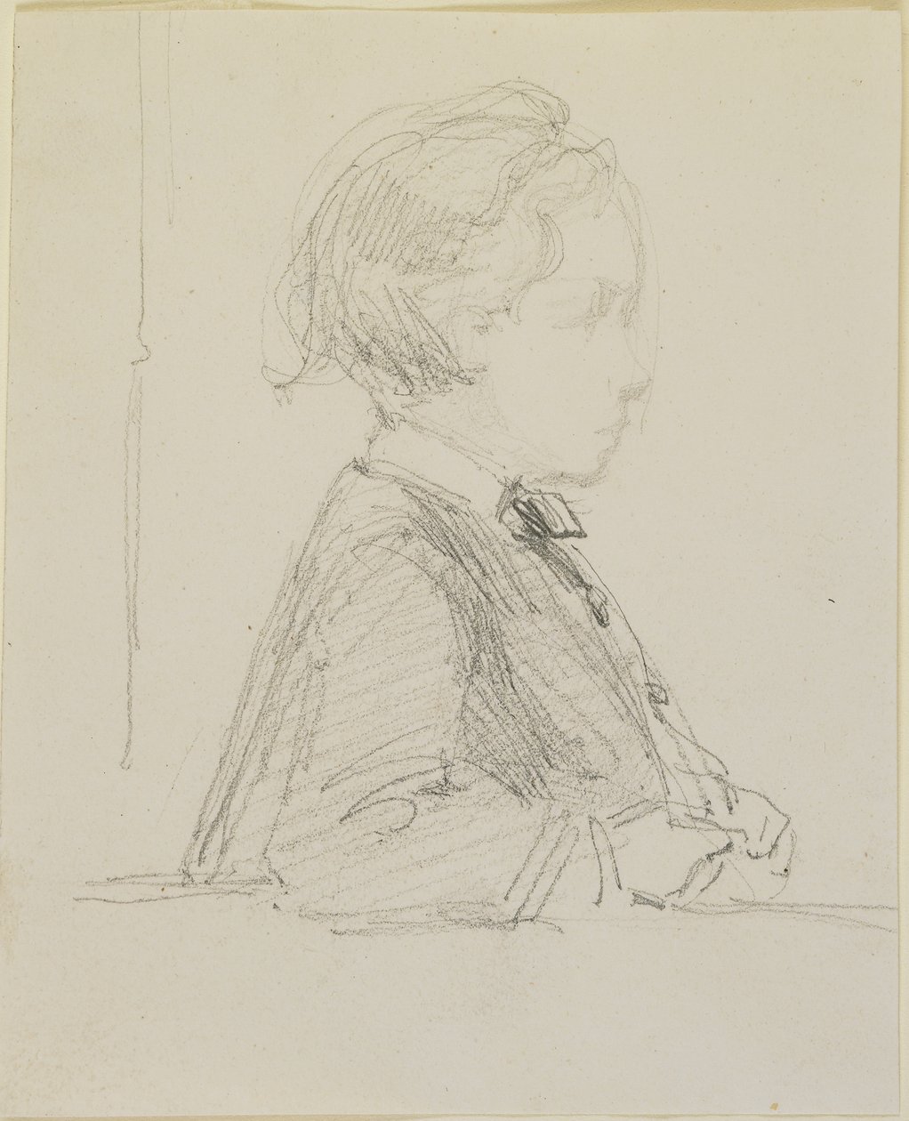 Profile sketch of a child, 1858 by James Abbott McNeill Whistler