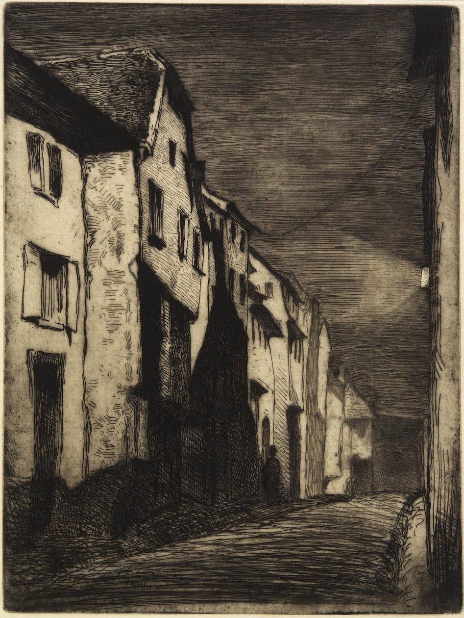 Street at Saverne from Twelve Etchings from Nature, 1858 by James Abbott McNeill Whistler