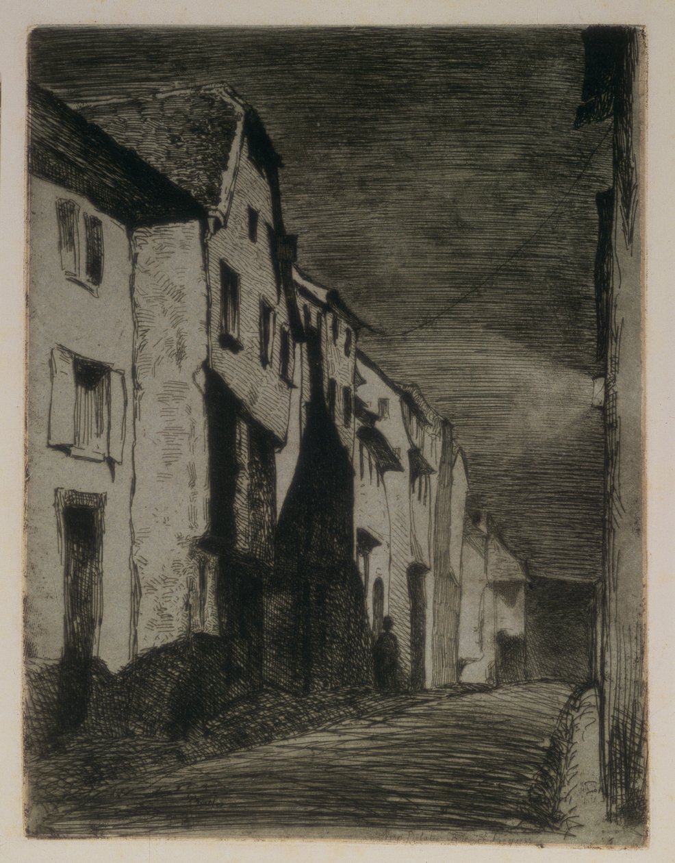 Street in Saverne, 1858 by James Abbott McNeill Whistler