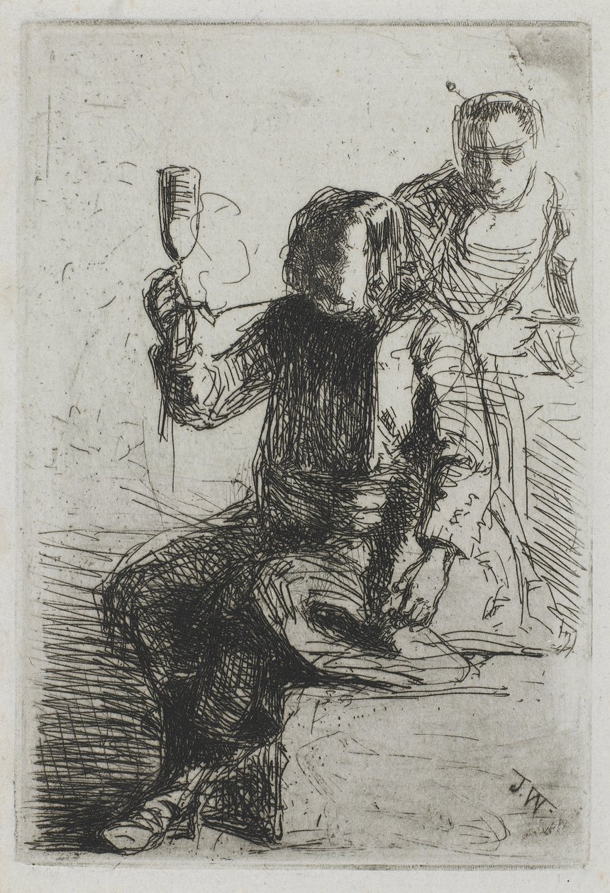 The Dutchman holding a glass by James Abbott McNeill Whistler