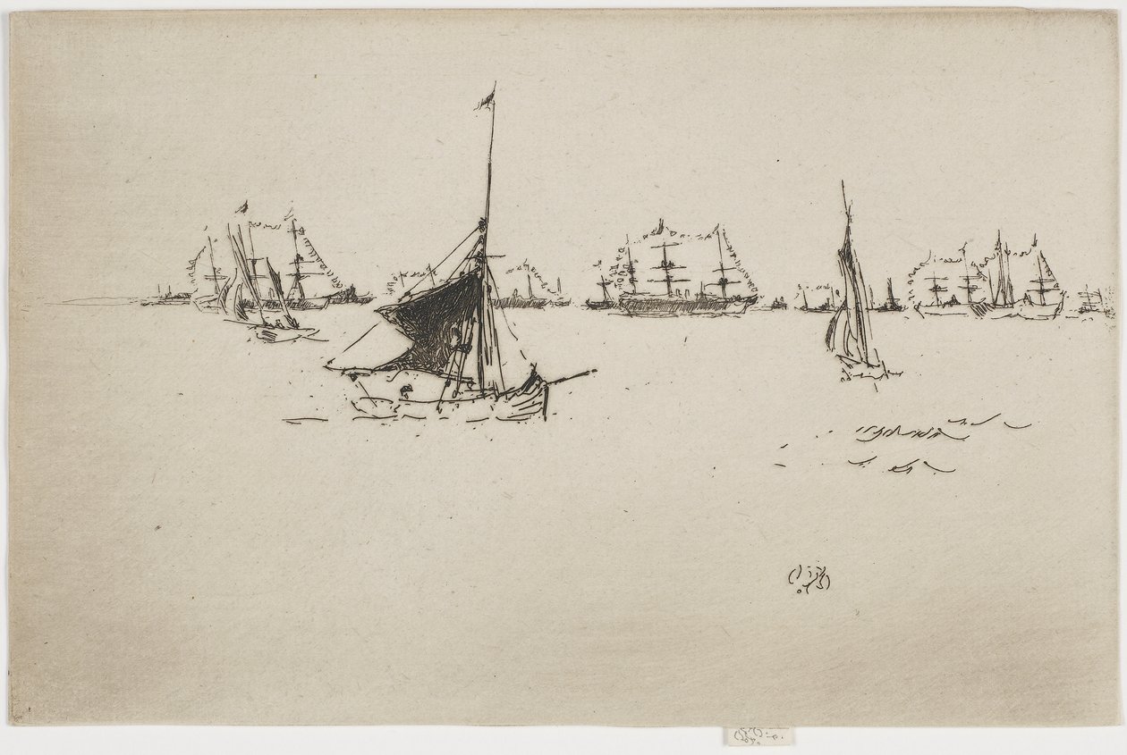 The Fleet - Evening, 1887 by James Abbott McNeill Whistler