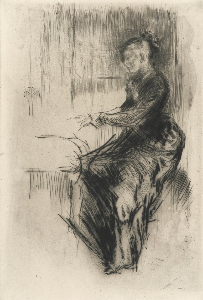 The Piano, c.1875 by James Abbott McNeill Whistler