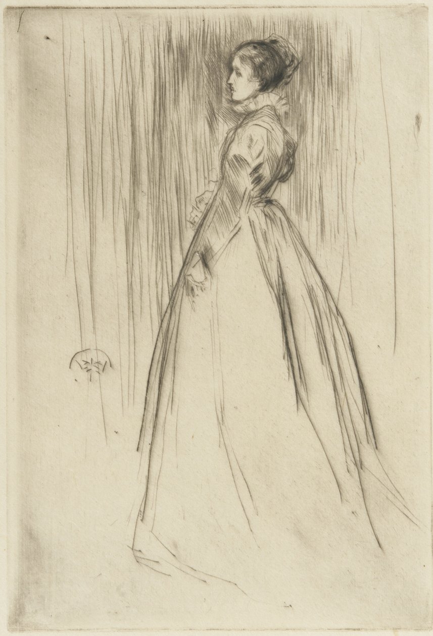 The Velvet Dress (Frances Leyland) by James Abbott McNeill Whistler