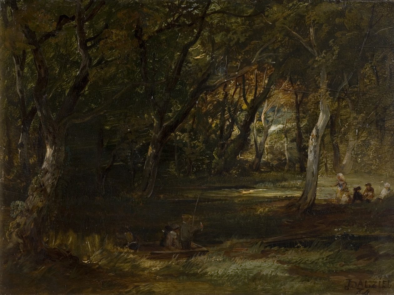 Figures in Woodland by James B. Dalziel