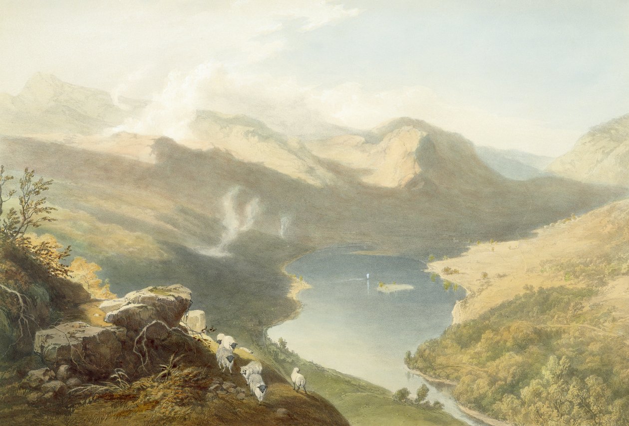 Grasmere from Langdale Fell, from 