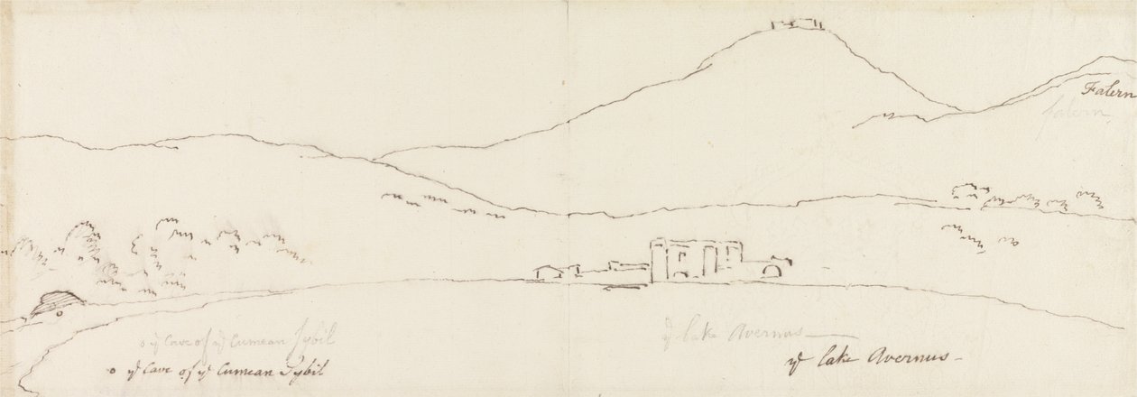 The Cave of the Cumean Sybil on the Shore of the Lake Avernus by James Barry