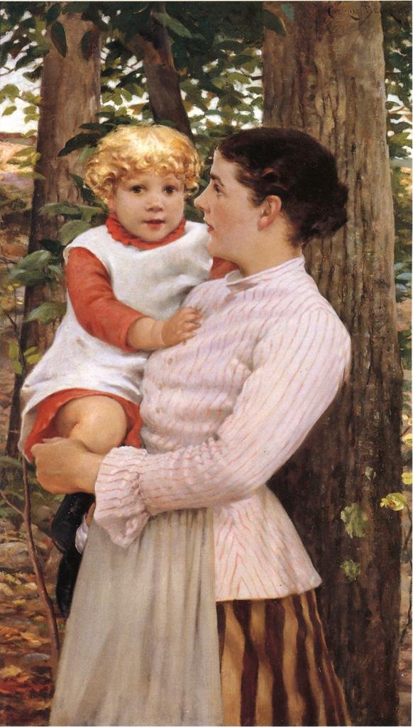 Mother and Child by James Carroll Beckwith