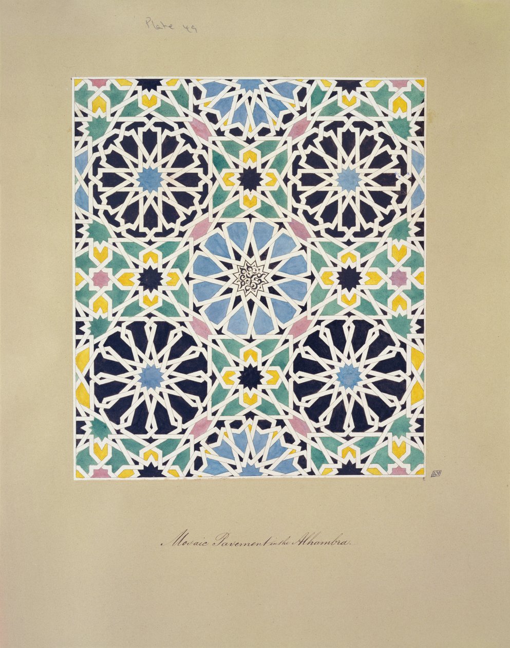 Mosaic Pavement in the Alhambra, from 