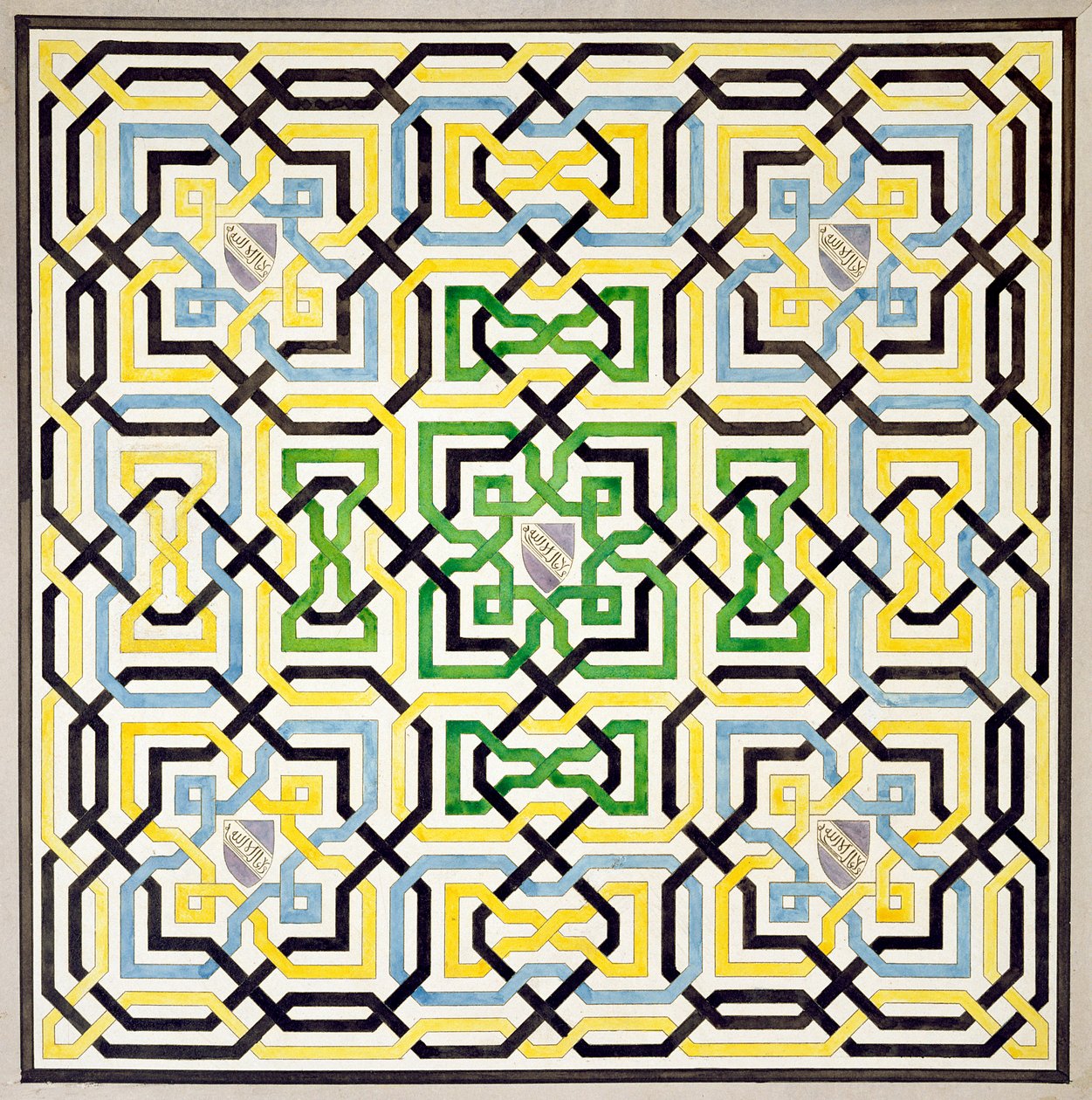 Mosaic design from the Alhambra by James Cavanagh Murphy
