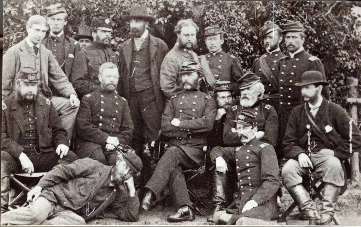 General Marcy and friends at Camp Winfield Scott, near Yorktown by James F. Gibson