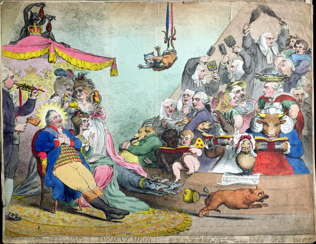 Ancient Music by James Gillray
