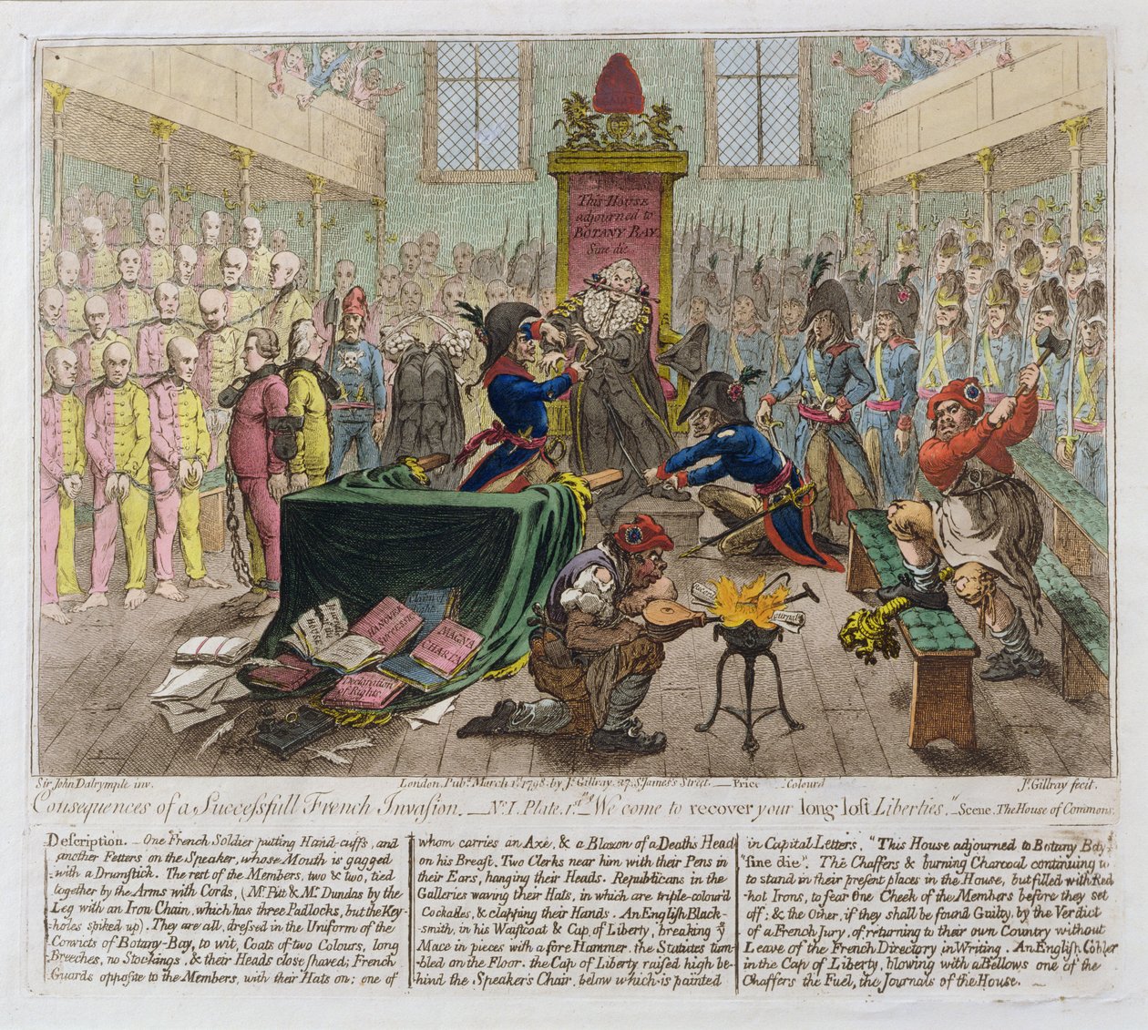 Consequences of a Successful French Invasion, or We come to recover your long lost Liberties by James Gillray