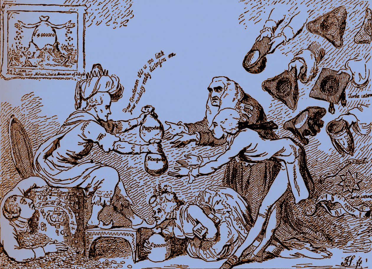 Indian Nabobs Wealth - Caricature by Gillray by James Gillray