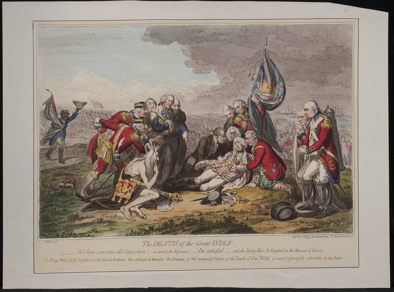 The Death of the Great Wolf, 1795 by James Gillray