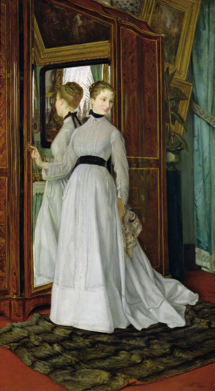 The Wardrobe, 1867 by James Jacques Joseph Tissot