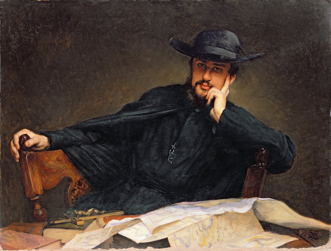 Portrait of a Priest by James Jacques Joseph Tissot