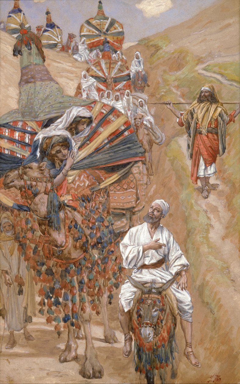 Rebecca Meets Isaac by the Way by James Jacques Joseph Tissot