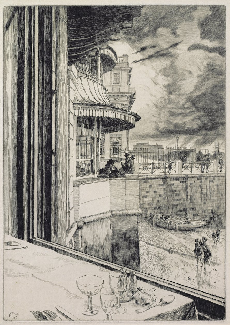 Trafalgar Tavern, 1878 by James Jacques Joseph Tissot