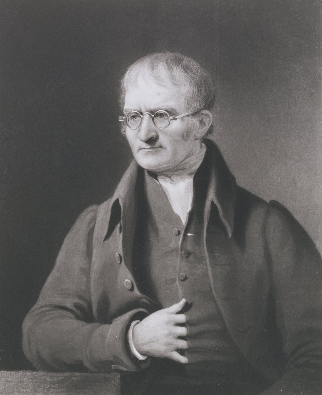 Portrait of John Dalton (1766-1844) engraved by C. Turner by James Lonsdale