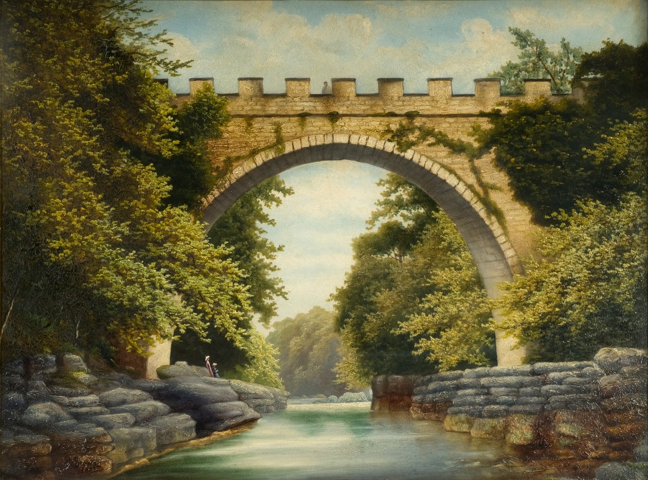 The Abbey Bridge, Barnard Castle, 1882 by James Miller Brown