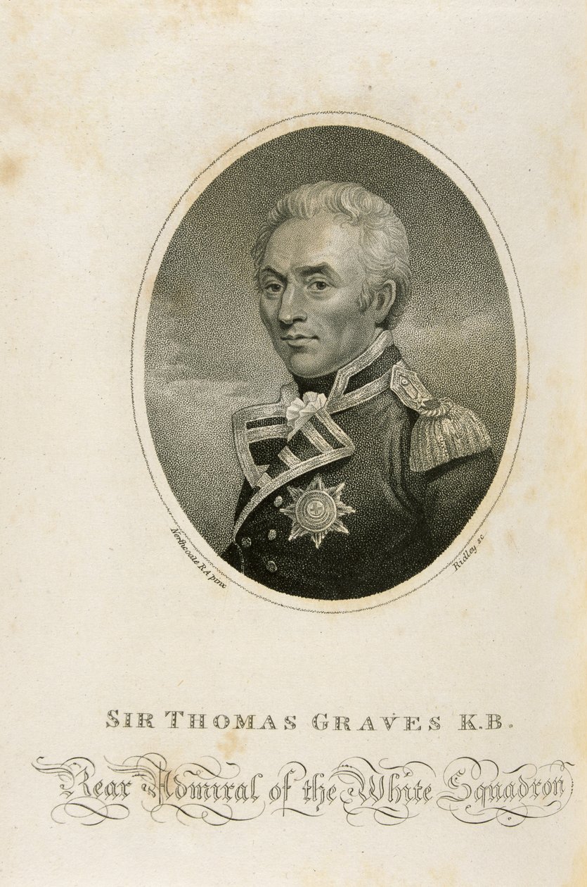 Sir Thomas Graves K.B., Engraved by Ridley by James Northcote