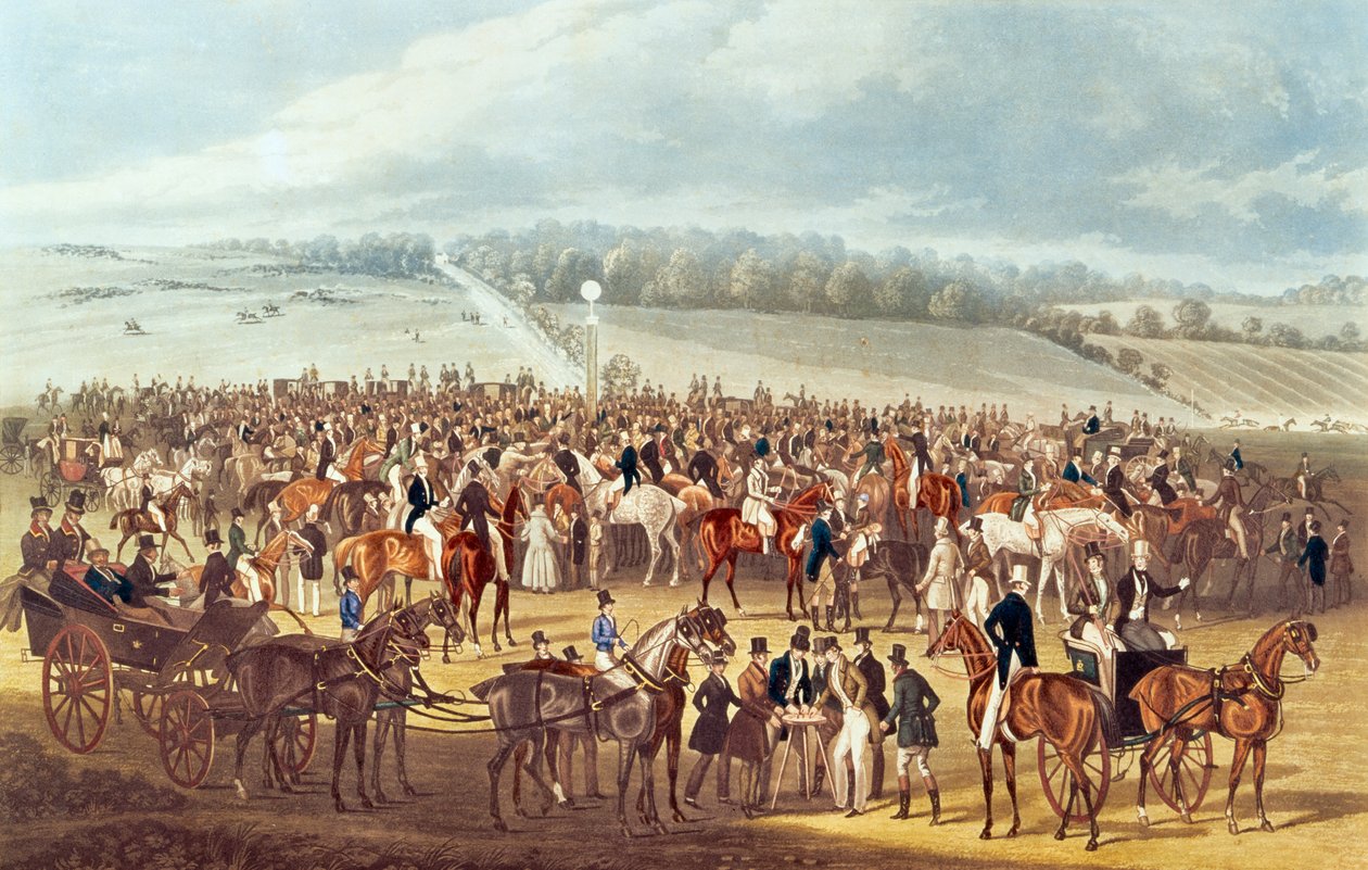 The Betting Post, Epsom by James Pollard