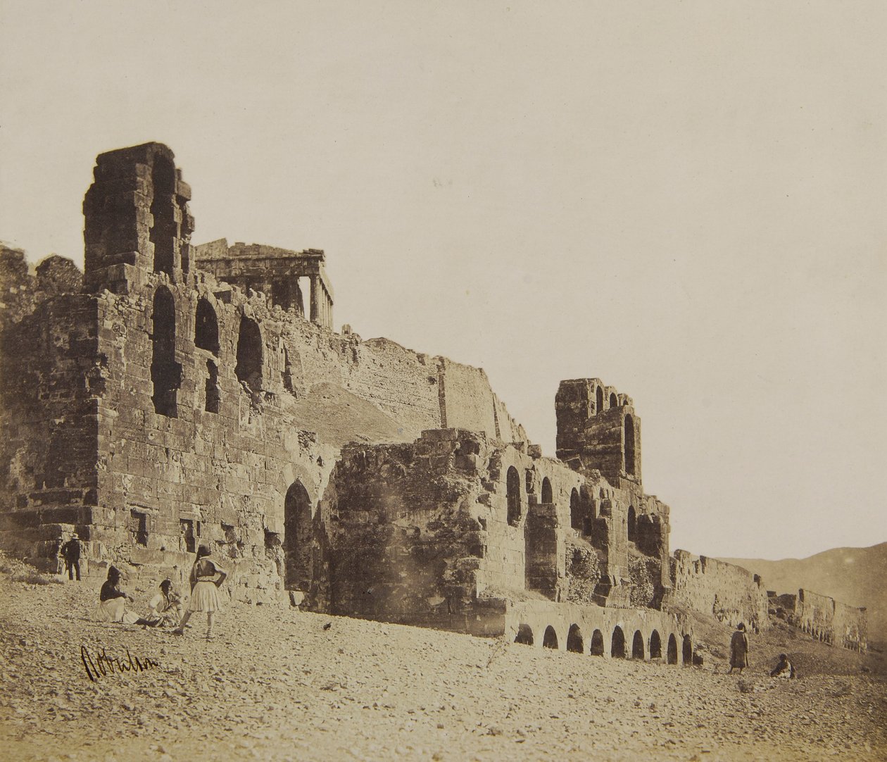 View of the Odeon of Herodes Atticus from the Southwest by James Robertson