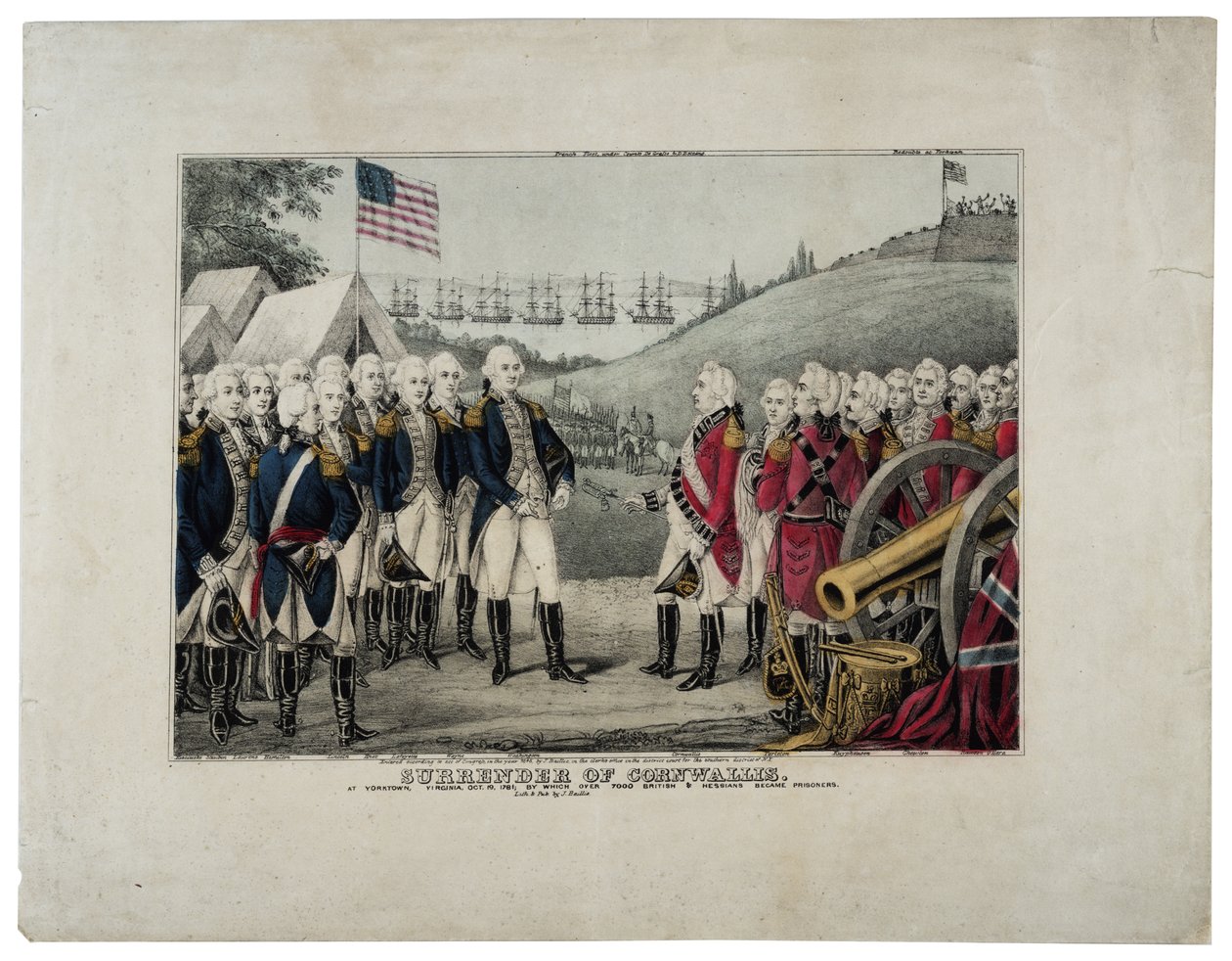 Surrender of Cornwallis, 1845 by James S. Baillie