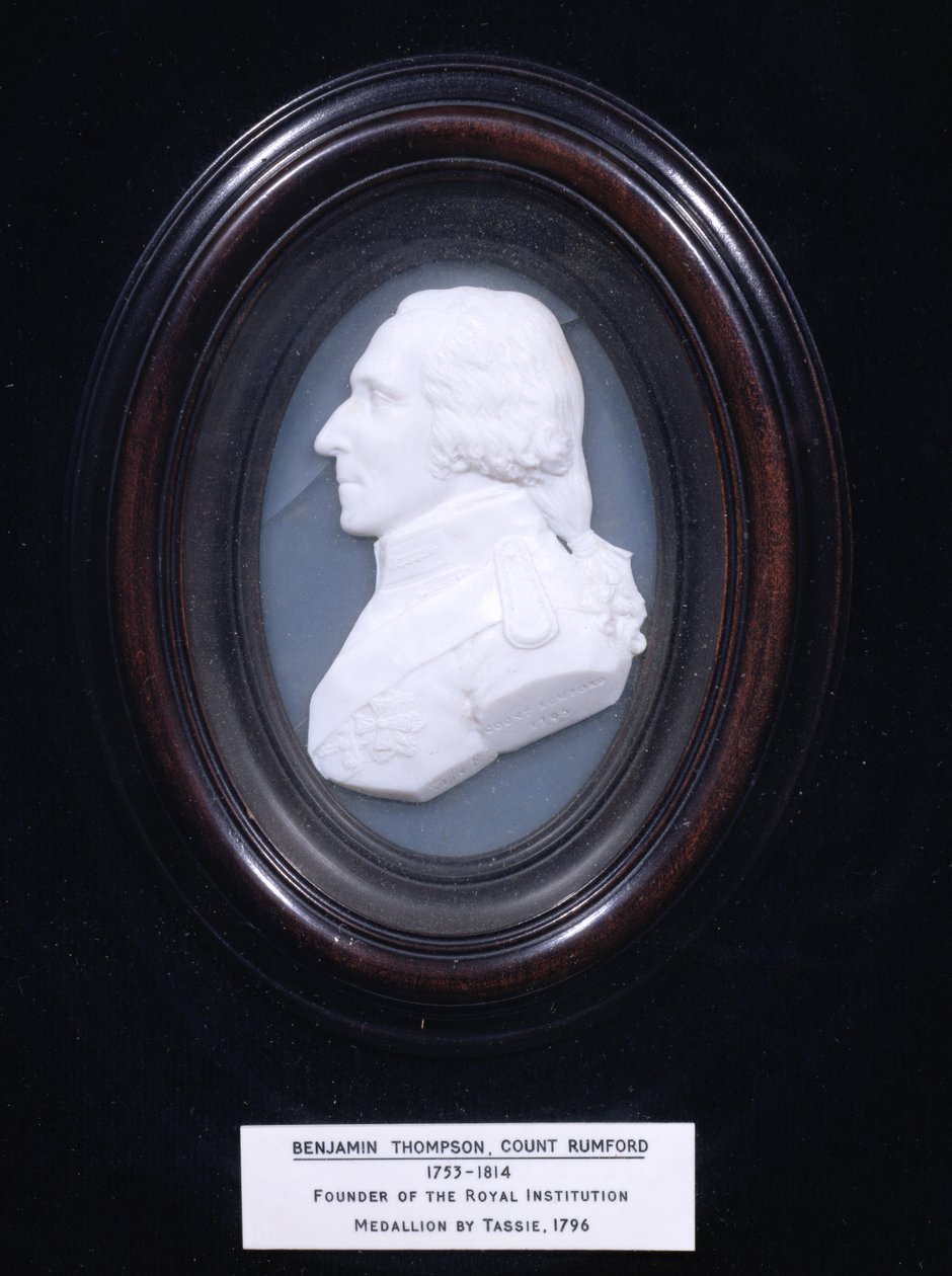 Medallion depicting Benjamin Thompson, Count Rumford, 1796 by James Tassie