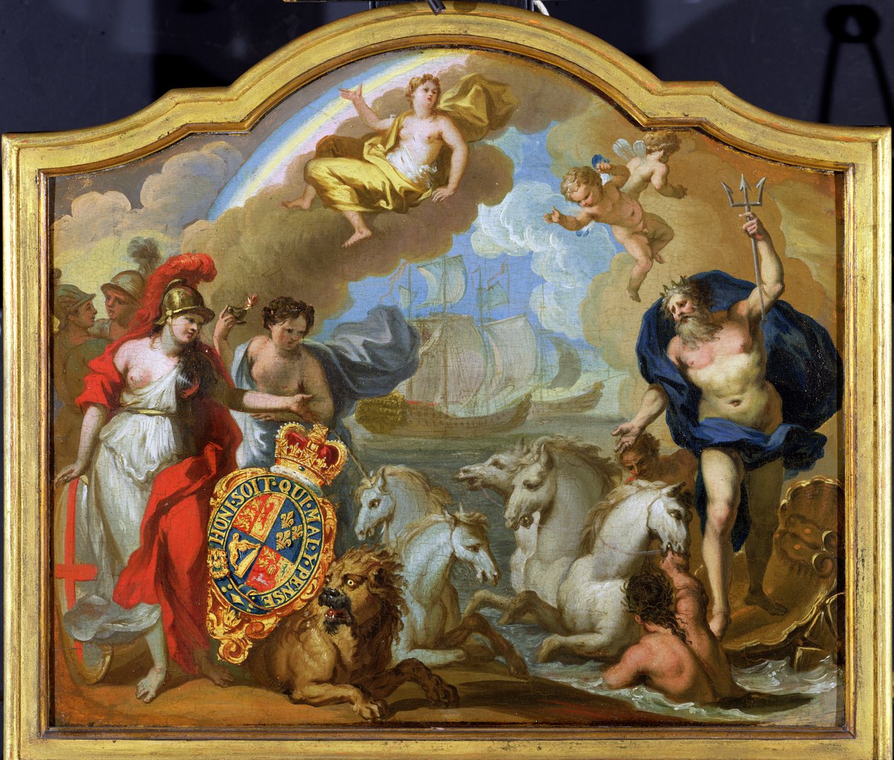 Allegory of the Power of Great Britain by Sea, design for a decorative panel for George I