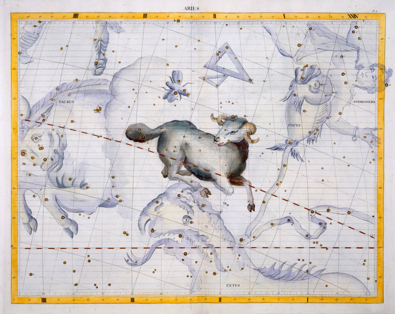 Constellation of Aries, plate 4 from 